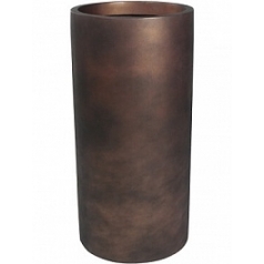 Кашпо Nieuwkoop Charm cylinder bronze, бронзового цвета диаметр - 33 см высота - 68 см