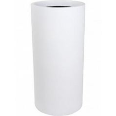 Кашпо Nieuwkoop Charm cylinder white, белого цвета диаметр - 33 см высота - 68 см