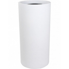 Кашпо Nieuwkoop Charm cylinder white, белого цвета диаметр - 37 см высота - 90 см