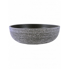 Кашпо Nieuwkoop Indoor pottery bowl karlijn anthracite, цвет антрацит диаметр - 38 см высота - 11 см