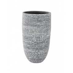 Кашпо Nieuwkoop Indoor pottery pot high karlijn anthracite, цвет антрацит диаметр - 19 см высота - 37 см