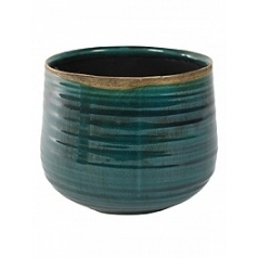 Кашпо Nieuwkoop Indoor pottery pot iris turqoise (per 4 pcs.) диаметр - 18 см высота - 15 см
