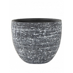 Кашпо Nieuwkoop Indoor pottery pot karlijn anthracite, цвет антрацит (per 2 pcs.) диаметр - 22 см высота - 20 см