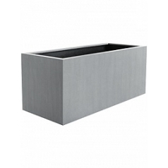 Кашпо Nieuwkoop Argento box natural grey, серого цвета длина - 120 см высота - 50 см