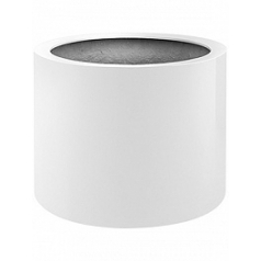 Кашпо Nieuwkoop Argento cylinder shiny white, белого цвета диаметр - 48 см высота - 30 см