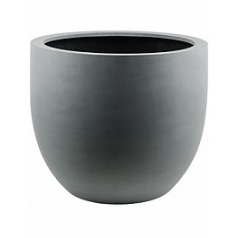 Кашпо Nieuwkoop Argento egg pot natural grey, серого цвета диаметр - 36 см высота - 31 см