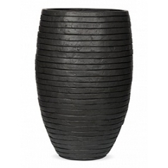 Кашпо Nieuwkoop Capi Nature row vase elegant deLuxe anthracite, цвет антрацит диаметр - 41 см высота - 62 см