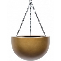 Подвесное Кашпо Nieuwkoop Gradient hanging bowl matt honey диаметр - 38 см высота - 24 см
