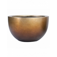 Кашпо Nieuwkoop Metallic под цвет серебра leaf bowl matt honey диаметр - 59 см высота - 38 см