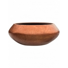 Кашпо Nieuwkoop Metallic под цвет серебра leaf bowl ufo matt copper диаметр - 55 см высота - 22 см