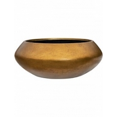 Кашпо Nieuwkoop Metallic под цвет серебра leaf bowl ufo matt honey диаметр - 55 см высота - 22 см