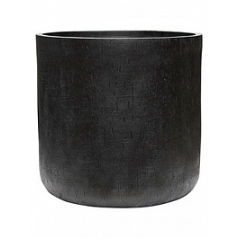 Кашпо Nieuwkoop Raindrop cylinder black, чёрного цвета диаметр - 51 см высота - 49 см
