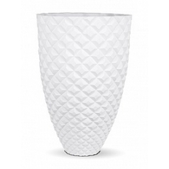 Кашпо Nieuwkoop Capi Lux heraldry vase elegant 2-й размер white, белого цвета диаметр - 59 см высота - 87 см