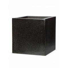 Кашпо Nieuwkoop Capi Lux pot square 1-й размер black, чёрного цвета длина - 20 см высота - 20 см