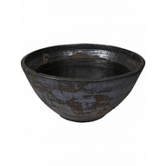 Кашпо Nieuwkoop D&m outdoor pot dust black, чёрного цвета диаметр - 80 см высота - 35 см