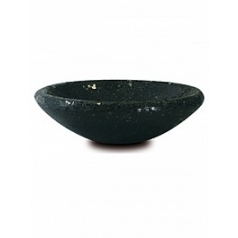 Кашпо Nieuwkoop One bowl black, чёрного цвета диаметр - 35 см высота - 10 см