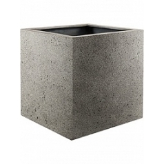 Кашпо Nieuwkoop Grigio cube natural-фактура под бетон длина - 80 см высота - 80 см