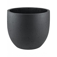 Кашпо Nieuwkoop Grigio new egg pot anthracite, цвет антрацит-фактура под бетон диаметр - 36 см высота - 31 см