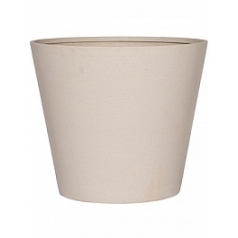 Кашпо Nieuwkoop Refined bucket M размер natural white, белого цвета диаметр - 58 см высота - 50 см