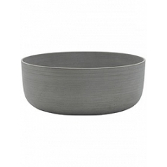 Кашпо Nieuwkoop Refined eav S размер clouded grey, серого цвета диаметр - 31 см высота - 12.5 см