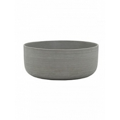Кашпо Nieuwkoop Refined eav XS размер clouded grey, серого цвета диаметр - 27 см высота - 11.5 см