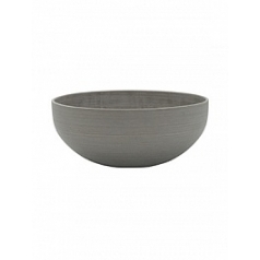 Кашпо Nieuwkoop Refined morgana xxs clouded grey, серого цвета диаметр - 30 см высота - 13 см