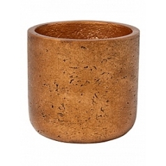 Кашпо Nieuwkoop Rough charlie XL размер metallic copper диаметр - 32 см высота - 31 см