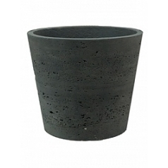 Кашпо Nieuwkoop Rough mini bucket L размер black, чёрного цвета washed диаметр - 23 см высота - 20 см