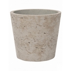 Кашпо Nieuwkoop Rough mini bucket xxs grey, серого цвета washed диаметр - 10.5 см высота - 9 см