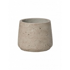 Кашпо Nieuwkoop Rough patt S размер grey, серого цвета washed диаметр - 13.5 см высота - 11 см