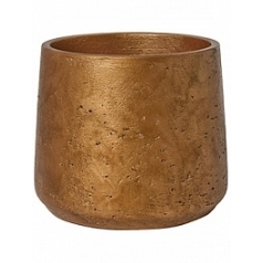 Кашпо Nieuwkoop Rough patt XL размер metallic copper диаметр - 23 см высота - 19.5 см