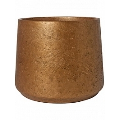 Кашпо Nieuwkoop Rough patt XXL размер metallic copper диаметр - 34 см высота - 28.5 см