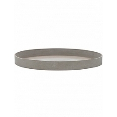 Поддон Refined gaia M размер clouded grey, серого цвета диаметр - 50 см высота - 5 см