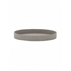 Поддон Refined gaia S размер clouded grey, серого цвета диаметр - 40 см высота - 5 см