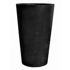 Кашпо Nieuwkoop Fiberstone black, чёрного цвета belle XL размер диаметр - 77 см высота - 120 см