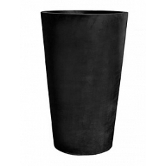 Кашпо Nieuwkoop Fiberstone black, чёрного цвета belle XXL размер диаметр - 100 см высота - 150 см