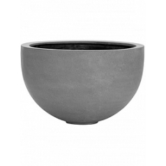 Кашпо Nieuwkoop Fiberstone bowl grey, серого цвета диаметр - 60 см высота - 38 см