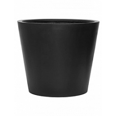 Кашпо Nieuwkoop Fiberstone bucket black, чёрного цвета L размер диаметр - 70 см высота - 60 см