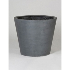 Кашпо Nieuwkoop Fiberstone bucket grey, серого цвета M размер диаметр - 58 см высота - 50 см