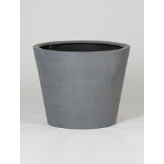 Кашпо Nieuwkoop Fiberstone bucket grey, серого цвета S размер диаметр - 50 см высота - 40 см