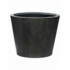 Кашпо Nieuwkoop Fiberstone bucket M размер antique grey, серого цвета диаметр - 49 см высота - 40 см
