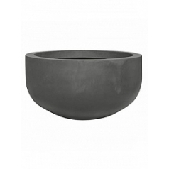 Кашпо Nieuwkoop Fiberstone city bowl grey, серого цвета L размер диаметр - 128 см высота - 68 см