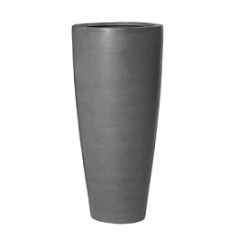 Кашпо Nieuwkoop Fiberstone dax grey, серого цвета L размер диаметр - 37 см высота - 80 см