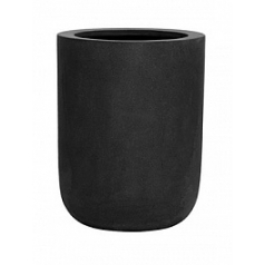 Кашпо Nieuwkoop Fiberstone dice black, чёрного цвета L размер диаметр - 34 см высота - 44 см