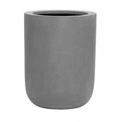 Кашпо Nieuwkoop Fiberstone dice grey, серого цвета L размер диаметр - 34 см высота - 44 см