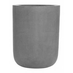 Кашпо Nieuwkoop Fiberstone dice grey, серого цвета XL размер диаметр - 46 см высота - 60 см