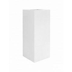 Кашпо Nieuwkoop Fiberstone glossy white, белого цвета bouvy XXL размер длина - 50 см высота - 120 см