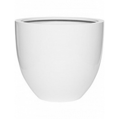 Кашпо Nieuwkoop Fiberstone glossy white, белого цвета jesslyn M размер диаметр - 60 см высота - 50.5 см