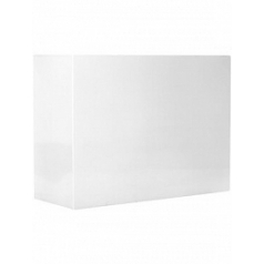 Кашпо Nieuwkoop Fiberstone glossy white, белого цвета jort L размер длина - 95 см высота - 72 см
