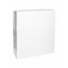 Кашпо Nieuwkoop Fiberstone glossy white, белого цвета jort slim XL размер длина - 91 см высота - 102 см